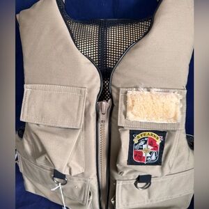 Vintage Stearns Fishing Vest Life Jacket Adult Large 44-46 “ Type III PFD Tan